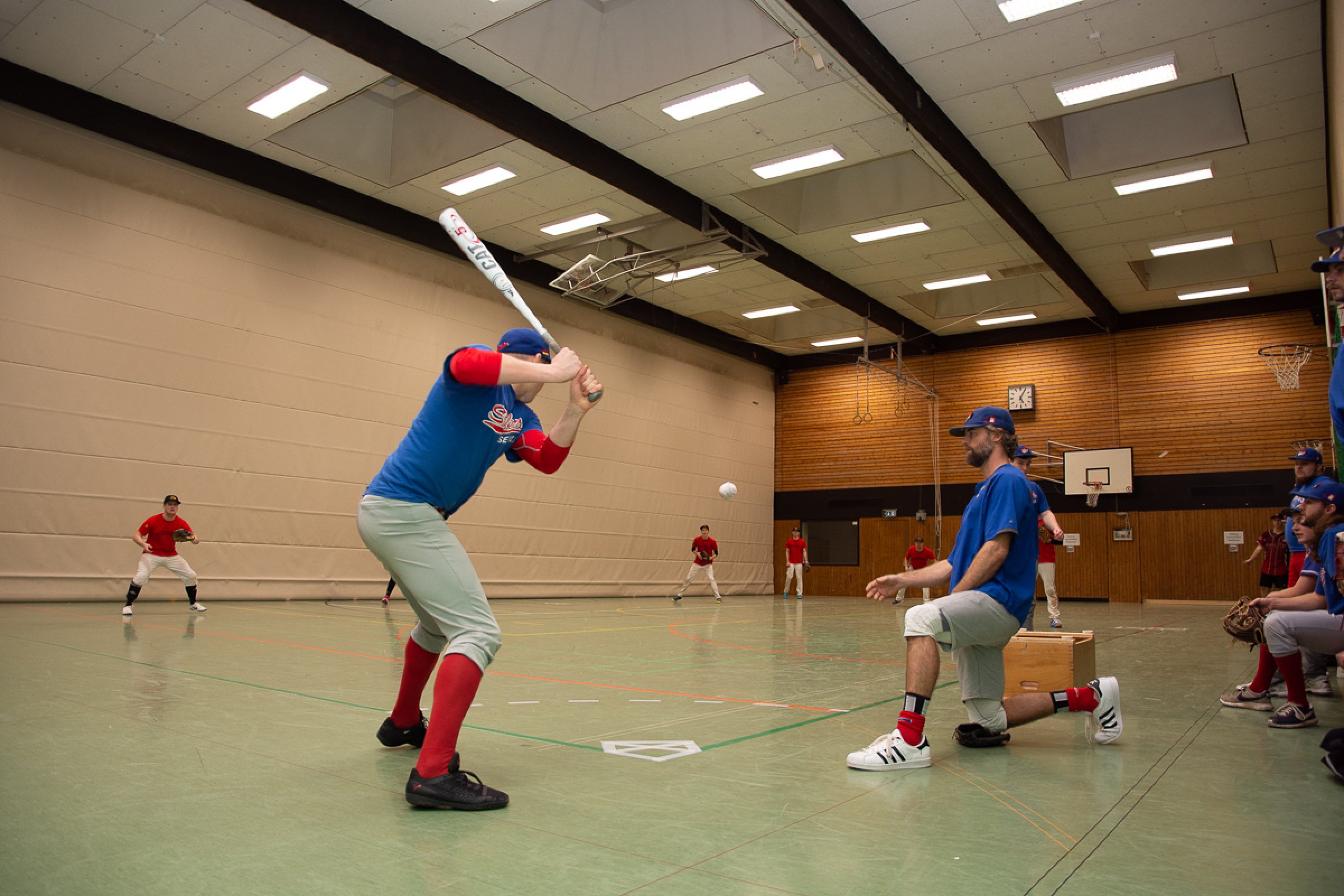 Stealers am Schlag beim Zweiten Syker Hallenbaseball-Turnier